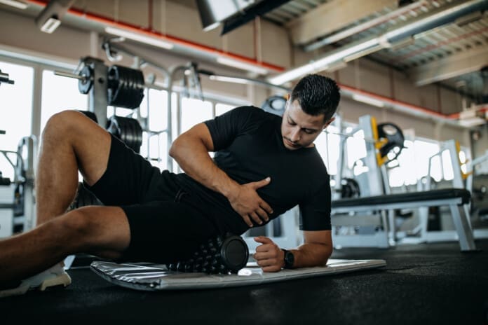 Fitness man, productive.